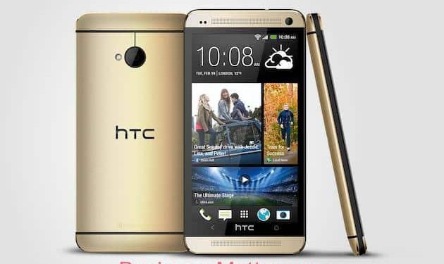 HTC Unveils Gold – Coloured HTC One